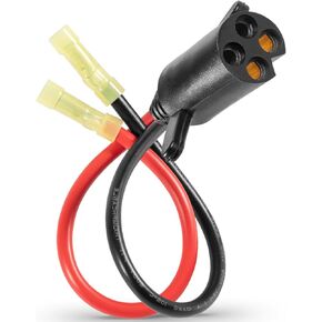 8M4000953 Trolling Motor Power Plug, 2-Prong, Connects with 12-Volt, 24-Volt or 36-Volt Motors