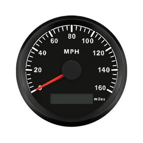 ELING Universal MPH GPS عداد السرعة مجموعة عداد المسافات 160MPH مقياس السرعة لسيارة دراجة نارية شاحنة جرار مع الإضاءة الخلفية 85 مم 12 فولت 24 فولت استبدال سبيدو