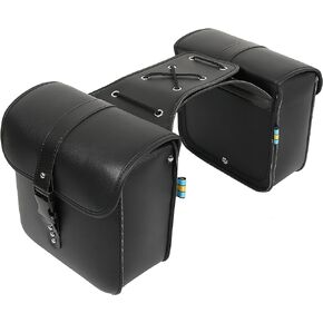 Motoforti Pair Motorcycle Saddlebag Side Tool Bags Cycling Luggage Bag Waterproof Quick Release Buckles