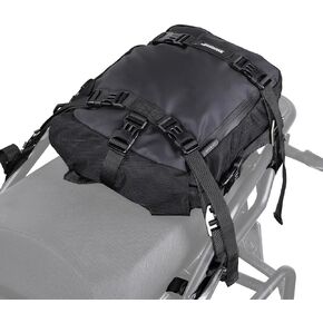 Rhinowalk Motorcycle Tail Bag 10L Waterproof Motor Pannier Bag Motor Travel Luggage Motorbike Rear Rack Trunk Storage Bag Professional Motorcycle Accessories-Black