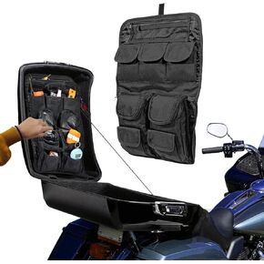 Mofun Tour Pack Pak Lid Organizer Saddlebags Tour Luggage Storage Bag Compatible with Harley Touring FLT FLH 1999-2013