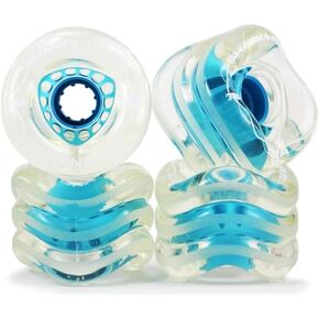Shark Wheel High Performance DNA Formula, Skateboarding Wheels, Longboard Skateboarding Wheels, Cruiser Skateboard Wheels, Surf Street Skateboard Wheels, 54mm, 60mm, 72mm (Set of 4 Wheels)
