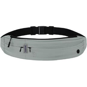 WATERFLY Running Belt Fanny Pack: Runner Marathon Jogging Waist Pack Sport Workout Exercise Fitness Phone Holder Belt for Men Women Jogger Slim Waistband