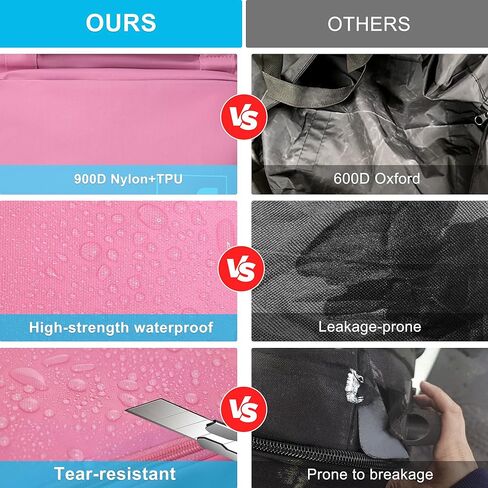 حقيبة تزلج مزدوجة متدحرجة مبطنة مقاومة للماء على الجليد مع عجلات للسفر الجوي حقيبة تزلج بعجلات قابلة للطي للتزلج الفردي أو مجموعتين من الزلاجات تستوعب حذاء التزلج in Kuwait