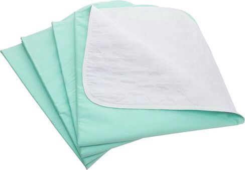 Weaved Collection Washable Reusable Incontinence Underpads, 34"x 36" (Pack of 4) Bed Pads Great for Pets,Kids and Adults (Pink) in Saudi Arabia