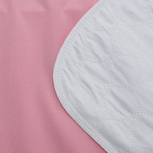 Weaved Collection Washable Reusable Incontinence Underpads, 34"x 36" (Pack of 4) Bed Pads Great for Pets,Kids and Adults (Pink) in Saudi Arabia