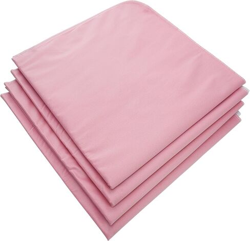 Weaved Collection Washable Reusable Incontinence Underpads, 34"x 36" (Pack of 4) Bed Pads Great for Pets,Kids and Adults (Pink) in Saudi Arabia