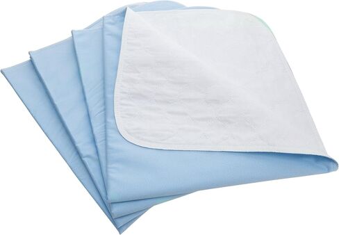 Weaved Collection Washable Reusable Incontinence Underpads, 34"x 36" (Pack of 4) Bed Pads Great for Pets,Kids and Adults (Pink) in Saudi Arabia
