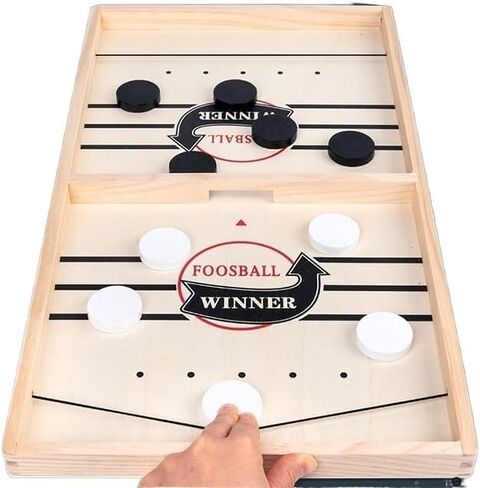 Foosball Winner Fast Sling Disc Board Game, 2 in 1 Fast Honda Disc Game for Party and Family Game in Saudi Arabia