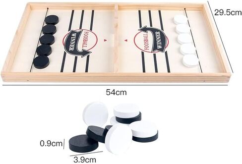 Foosball Winner Fast Sling Disc Board Game, 2 in 1 Fast Honda Disc Game for Party and Family Game in Saudi Arabia