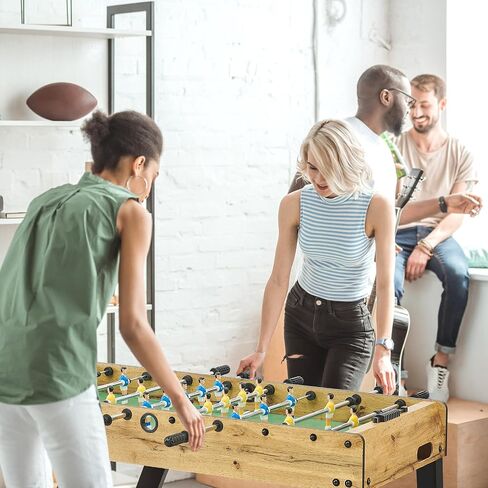 طاولة كرة قدم من IDEALHOUSE مقاس 48 بوصة، لعبة طاولة كرة القدم للأطفال والكبار، طاولة كرة قدم للمنزل، غرفة ألعاب رياضية داخلية، سهلة التجميع in Kuwait