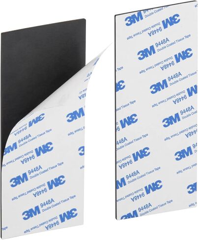 Magnetic Strips with Strong Adhesive Backing (5.9 x 2.35 inches) Magnetic Tape with Adhesive Backing Heavy Duty Magnet Strips for Refrigerator Whiteboard, Most Surface (150 x 60 x 2 mm, 2 pcs) in Kuwait