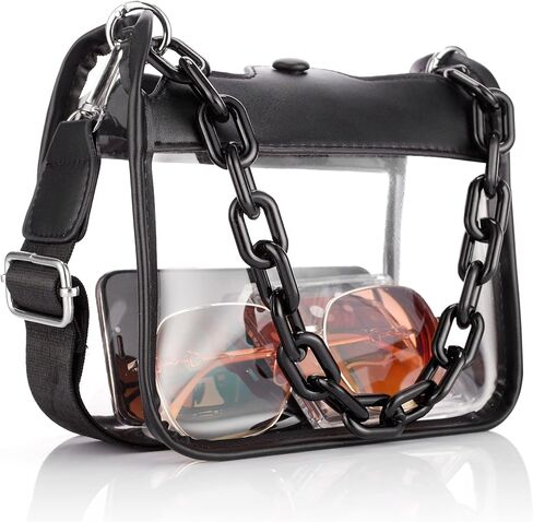 HAUTOCO Clear Bag Stadium Approved Clear Concert Purse for Women Clear Crossbody Handbag for Concerts Festivals Sports Events in Saudi Arabia