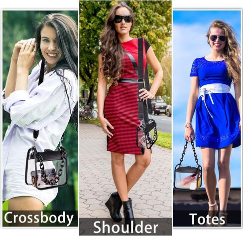 HAUTOCO Clear Bag Stadium Approved Clear Concert Purse for Women Clear Crossbody Handbag for Concerts Festivals Sports Events in Saudi Arabia