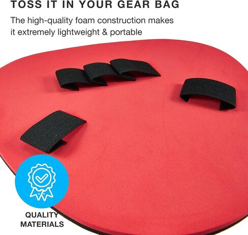 Pancake Baseball Practice Mitts - EVA Foam Infield Fielding Training Coaching Equipment - Ambidextrous, One Size Accessories - Thick, Flat Glove Substitute Develops Softer Fielding Hands in Saudi Arabia