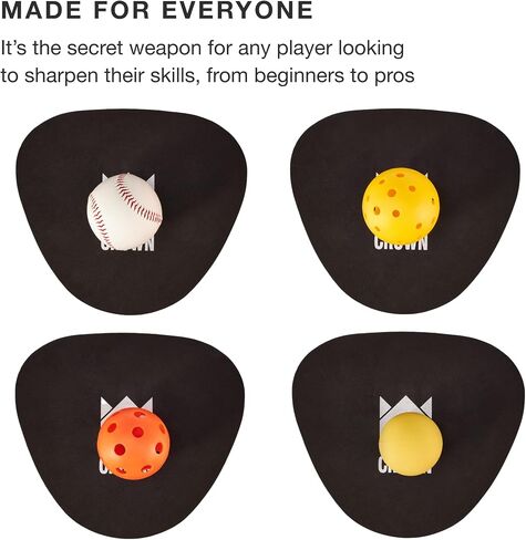 Pancake Baseball Practice Mitts - EVA Foam Infield Fielding Training Coaching Equipment - Ambidextrous, One Size Accessories - Thick, Flat Glove Substitute Develops Softer Fielding Hands in Saudi Arabia