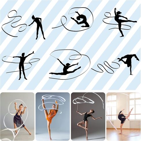 hydren الجمباز الشريط الرقص الإيقاعي اللافتات الثناء الشريط راقصة العصا التدوير للبالغين الأطفال الشريط اللافتات لعروض المواهب الرقص الفني in Kuwait