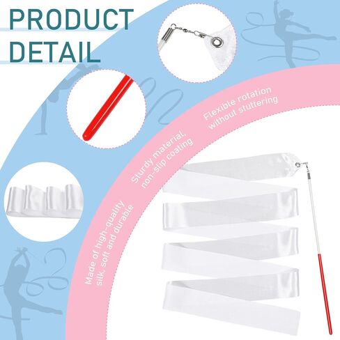 hydren الجمباز الشريط الرقص الإيقاعي اللافتات الثناء الشريط راقصة العصا التدوير للبالغين الأطفال الشريط اللافتات لعروض المواهب الرقص الفني in Kuwait