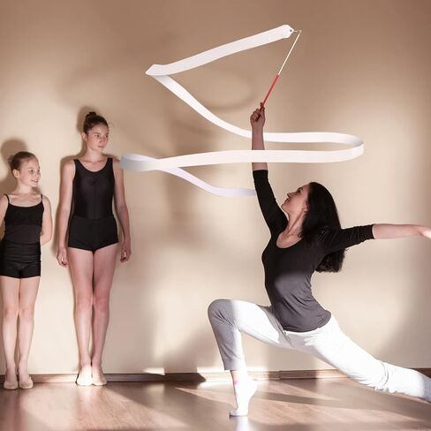 hydren الجمباز الشريط الرقص الإيقاعي اللافتات الثناء الشريط راقصة العصا التدوير للبالغين الأطفال الشريط اللافتات لعروض المواهب الرقص الفني in Kuwait