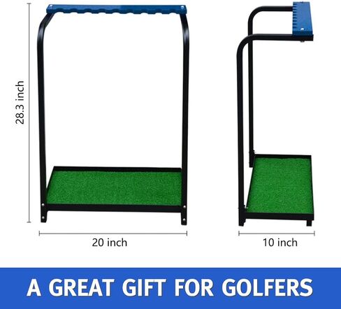 Golf Club Organizer 9 Hole, Golf Club Display Putter Rack Holder Golf Accessories for Men, Metal Golf Clubs Shelf Storage Stand Course Practice Supplies in Saudi Arabia