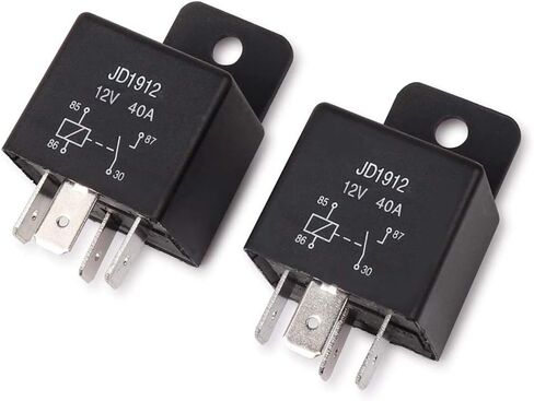 JD1912 Automotive Relay 4-Pin 40A 12V SPST Car Truck Van Motorcycle Boat Relay，5 Pack in Saudi Arabia