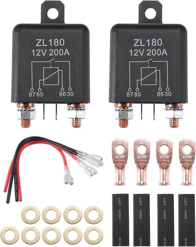 X AUTOHAUX 1 Set 12V DC 200A Starter Relay Switch Continuous Duty SPST Relay for Truck Boat Marine in Saudi Arabia