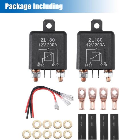 X AUTOHAUX 1 Set 12V DC 200A Starter Relay Switch Continuous Duty SPST Relay for Truck Boat Marine in Saudi Arabia