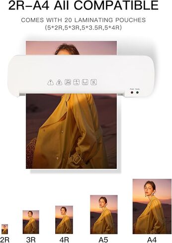 آلة تغليف A4، تسخين سريع، تصفيح سريع، آلة تغليف 4 في 1، تغليف A4/A5/A6 للاستخدام المنزلي والمكاتب المدرسية in Kuwait