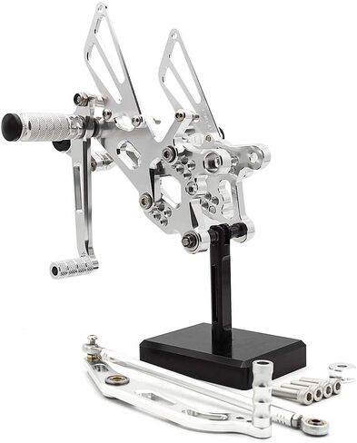 CNC R6 06-20 Motorcycle Adjustable Rearsets Foot Pegs Rear Set Footpeg Brake Shift Pedal Compatible with YZF R6 R6S 2006 2007 2008 2009 2010 2011 2012 2013 2014 2015 2016 2017 2018 2019 2020 Black in Saudi Arabia