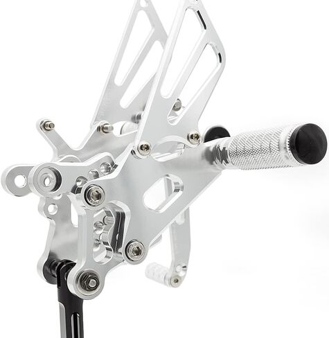 CNC R6 06-20 Motorcycle Adjustable Rearsets Foot Pegs Rear Set Footpeg Brake Shift Pedal Compatible with YZF R6 R6S 2006 2007 2008 2009 2010 2011 2012 2013 2014 2015 2016 2017 2018 2019 2020 Black in Saudi Arabia