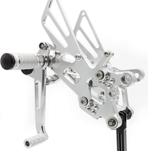 CNC R6 06-20 Motorcycle Adjustable Rearsets Foot Pegs Rear Set Footpeg Brake Shift Pedal Compatible with YZF R6 R6S 2006 2007 2008 2009 2010 2011 2012 2013 2014 2015 2016 2017 2018 2019 2020 Black in Saudi Arabia