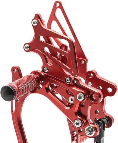 FXCNC CNC CBR 600RR Billet Motorcycle Rearset Foot Pegs Rear Set Footrests Fully Adjustable Foot Boards Compatible with CBR600RR 2007 2008 in Kuwait