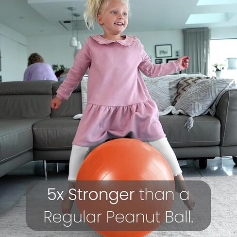 BABYGO® Sensory Peanut Ball for Kids Children | Autism Therapy Calming Development Activities Motor Skills Special Needs | Exercise Book & Pump Included | Anti Burst in Kuwait