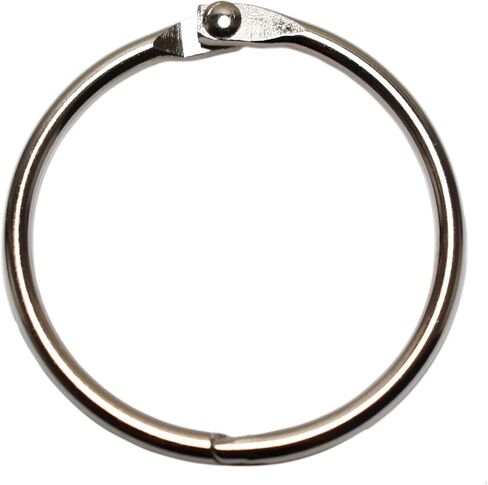 Binder Rings 1.5 inch 40 Pack, Loose Leaf Binder Rings, Book Rings, Metal Rings for Keychain Key Rings, Metal Book Rings, Silver, for School, Home, or Office_AB in Saudi Arabia