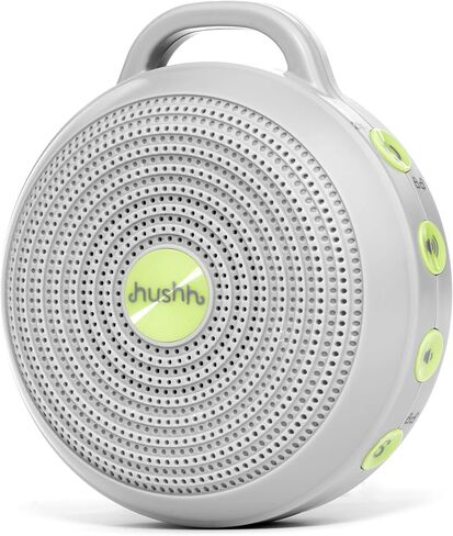 جهاز ضوضاء أبيض محمول من Yogasleep Hushh للأطفال، 3 أصوات طبيعية مهدئة مع التحكم في مستوى الصوت، صغير الحجم للاستخدام أثناء التنقل والسفر، قابل لإعادة الشحن عبر USB، مشبك آمن للأطفال وقفل للأطفال in Kuwait
