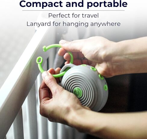 جهاز ضوضاء أبيض محمول من Yogasleep Hushh للأطفال، 3 أصوات طبيعية مهدئة مع التحكم في مستوى الصوت، صغير الحجم للاستخدام أثناء التنقل والسفر، قابل لإعادة الشحن عبر USB، مشبك آمن للأطفال وقفل للأطفال in Kuwait