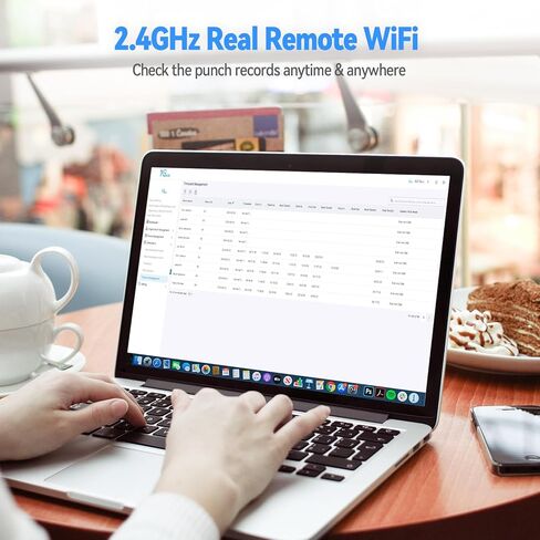 ساعة وقت سحابية من NGTeco، ساعات وقت واي فاي للموظفين في الأعمال الصغيرة مع الوجه، مسح الإصبع، RFID وPIN اللكم في جهاز واحد، آلة بطاقة الوقت مع برنامج التحكم عن بعد (0 رسوم شهرية) in Kuwait