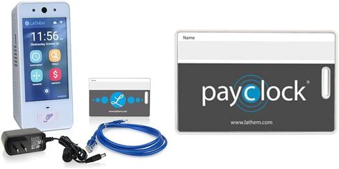 نظام ساعة زمنية بتقنية Wi-Fi بدون لمس من Lathem مع 15 شارة (PCEXPRESS) in Kuwait