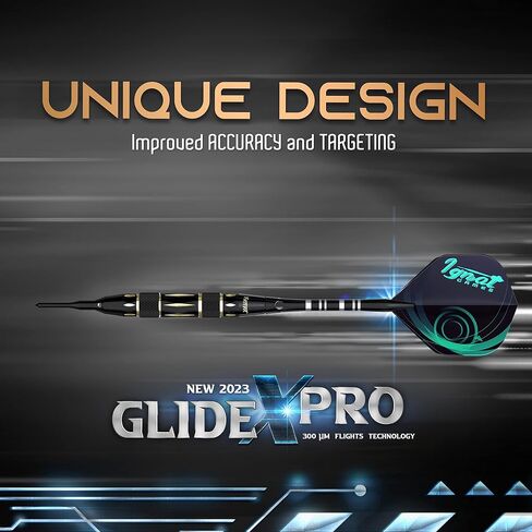 IgnatGames Darts Plastic Tip Sets - Soft Tip Darts for Electronic Dartboard - Plastic Tip Darts Set with Aluminum Shafts, O'rings, 100 Dart Tips and 16 Flights + Darts Wrench + Innovative Case in Saudi Arabia