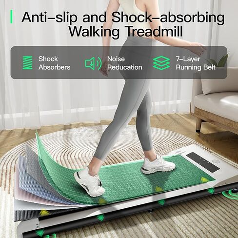 UMAY 512 Walking Pad, 512N Under Desk Treadmill, P1 Small Treadmill, Ultra Quiet Walking Treadmills for Home Office with Remote Control, SPAX APP and LED Display, Installation-Free in Saudi Arabia
