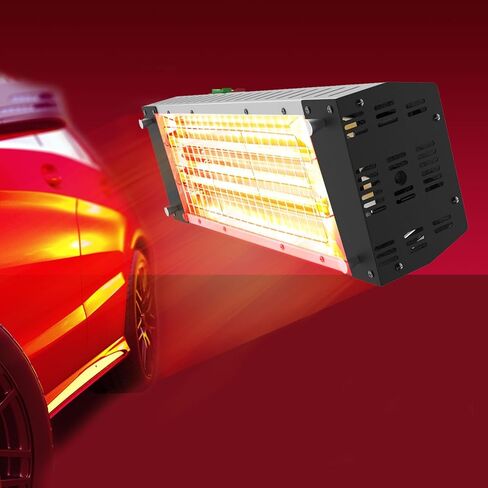 مصباح معالجة الطلاء بالأشعة تحت الحمراء بقدرة 2000 وات، مصباح مجفف طلاء سخان لأنظمة معالجة طلاء إصلاح جسم السيارة 110 فولت (DT-004) in Kuwait