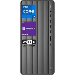HP Business Newest 13th Generation Envy i7 Tower Desktop, Intel Core i7-13700, 16GB RAM, 1TB SSD, RJ45, SD Card Reader, HDMI, Wi-Fi 6 & Bluetooth, Wired Keyboard & Mouse, Windows 11 Pro, Black