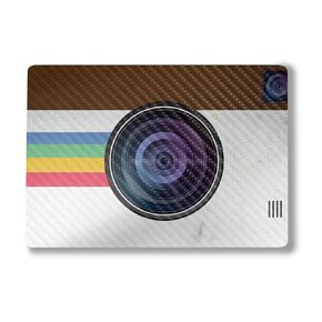 Carbon Fiber Laptop Skin Compatible with Alienware M18 R2 (2024) - Vintage Polaroid - Premium 3M Vinyl Protective Wrap Decal Cover - Easy to Apply | Crafted in The USA by MightySkins