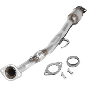 DNA MOTORING مصنع محول حفاز فليكس العادم Y-Pipe متوافق مع 04-08 ماكسيما V6 / 05-06 ألتيما V6 / 04-09 كويست SE، SL، SL إصدار خاص V6، OEM-CONV-033