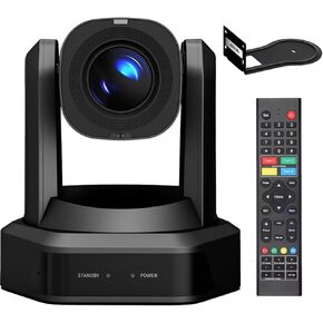 Church Studio Broadcast SDI NDI 20X PTZ Optics Camera Poe HD1080P 60fps, AI Auto Tracking Conference Camera with HDMI LAN USB,Events Sports Podcast Camera Live Streaming RP-HD66A-20N