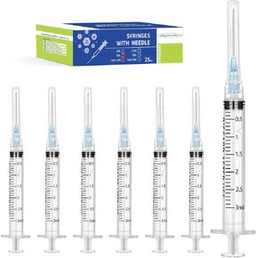 Xuanda 25Pack 5ml with Disposable Luer-Lock Tip 22 Ga 1INCH Individually Wrapped