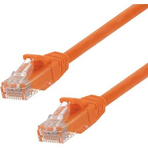 NavePoint Patch Cable, CAT6, UTP, 24AWG/7 * 0.18 MM, 0.5 Ft, 10 Pack, Orange