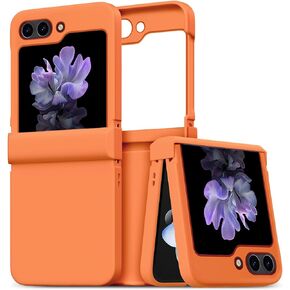 ZCDAYE Case for Samsung Galaxy Z Flip 5, Slim Silky Touch Phone Case Hard PC Shockproof Anti-Yellowing Protective Cover Case for Samsung Z Flip 5 5G 2023, Purple
