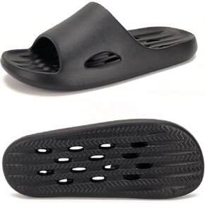 ktprniy Quick-Drying Shower Slippers with Drainage Holes for Men and Women - Slip-Resistant, Lightweight, and Soft - Ideal for Fitness, Home, and Dorm Showers