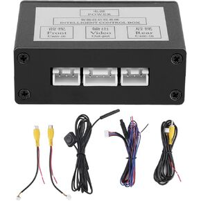 Car Parking Camera Switcher Front Rear View Control Box Adapter Converter, for Android Navigation Display, with Reverse Camera